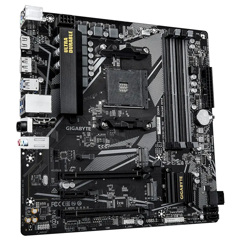 Placa madre Gigabyte B550M-DS3H AC R2 AM4-3.webp