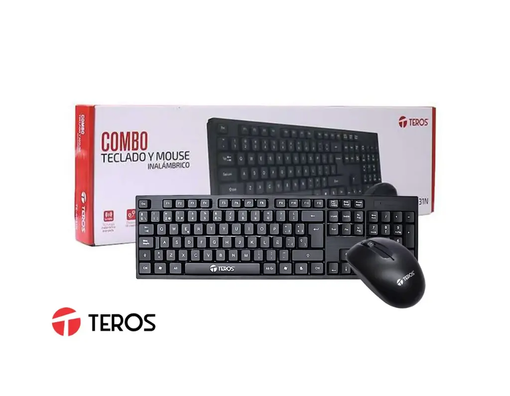 Teclado y mouse Inalámbrico Teros Multimedia 2.4GHz español-2.webp