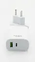 Cargador usb c carga rápida Noga 30W blanco-2.webp