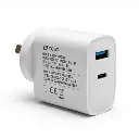 Cargador usb c carga rápida Noga NGA-126 45W blanco usb-2.webp