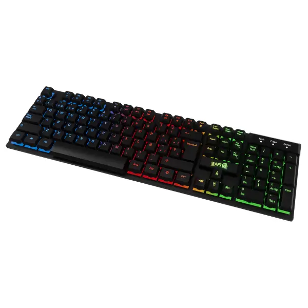 Teclado Gamer Raptor Fireclaw M1 Membrana Rainbow-3.webp