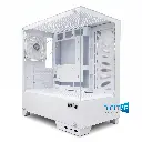 Gabinete Raptor Thunder Strike blanco vidrio templado x2 Mid-Tower 1 cooler RGB.webp