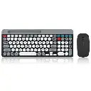 Teclado slim inalámbrico bluetooth 2.4GHz 3 conexiones Xaea recargable soporte celular multitarea-2.webp