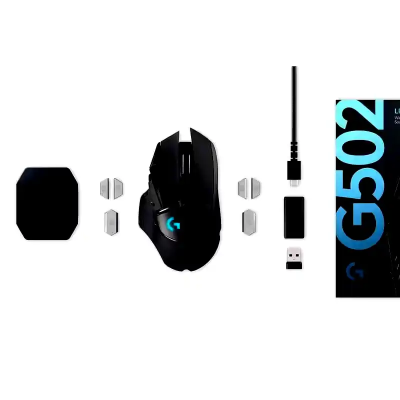Additional Image 2: Mouse-Logitech-G502-Lightspeed-RGB-16.000dpi-Inalambrico-8-1.webp