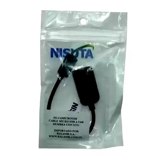 Additional Image 1: NSCAMICROUSH-Cable-Adaptador-OTG-Micro-usb-a-USB-2.0-hembra-10cm-2-1.webp