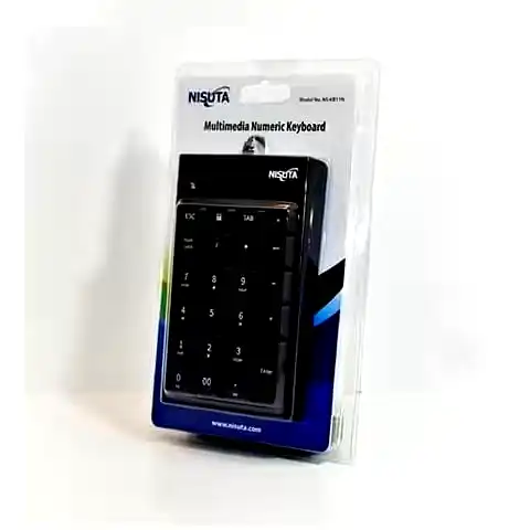 Additional Image 1: NSKB11N-Teclado-numerico-usb-Nisuta-con-teclas-multimedia-1-2.webp