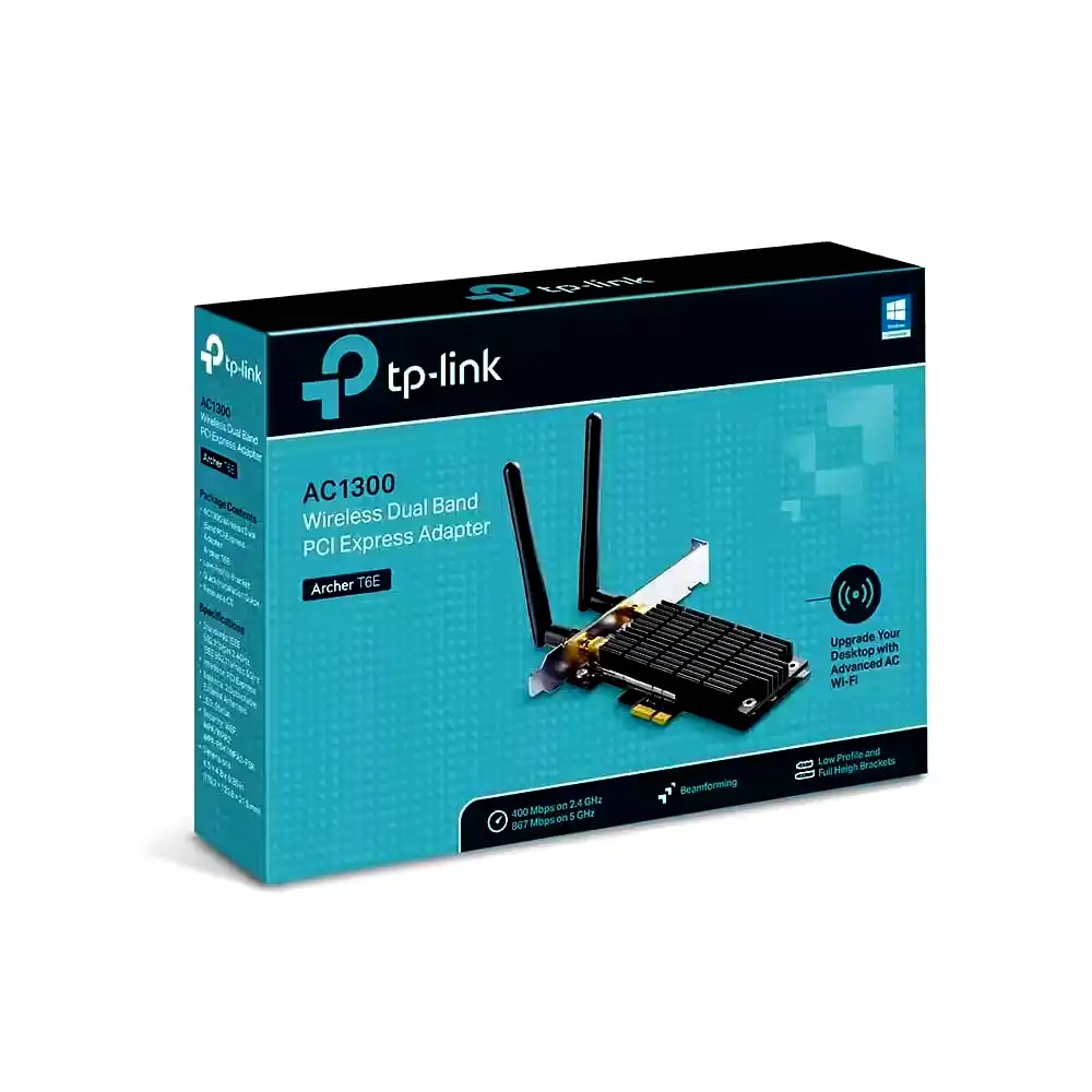 Additional Image 1: Placa-de-red-Wifi-Pci-e-Tp-Link-Archer-T6E-doble-banda-3.webp