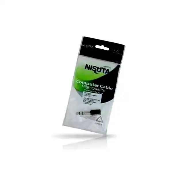 Additional Image 1: NSADST63-Adaptador-auricular-1-entrada-3.5mm-3-contactos-a-2-salidas-estereo-PC-a.webp