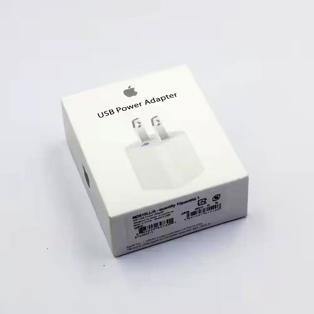 Additional Image 2: Cargador-de-pared-Apple-Iphone-original-usb-5W-3.webp