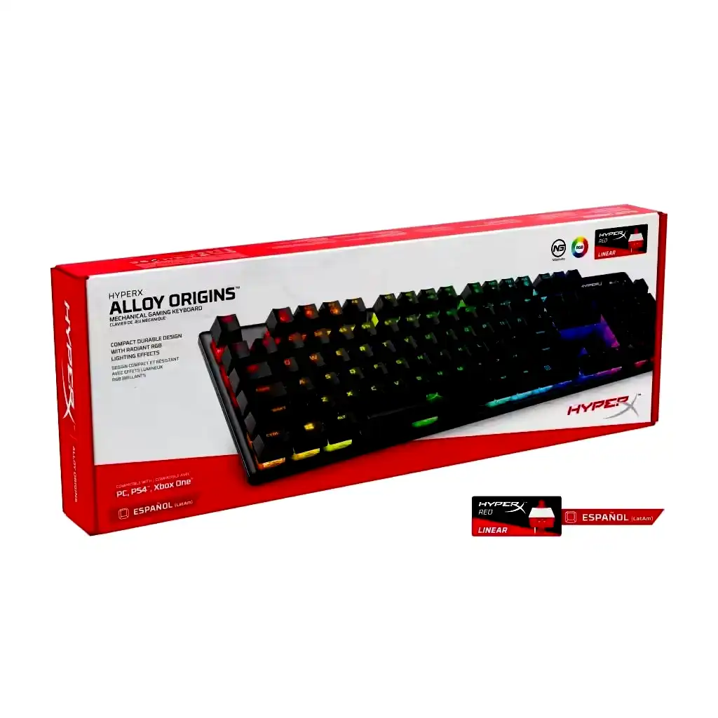 Additional Image 5: Teclado-gamer-mecanico-Hyperx-Alloy-Origins-RGB-Red-Switch-6_1.webp