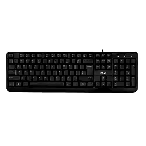 Additional Image 2: Teclado-multimedia-Trust-Ziva-usb-2.webp