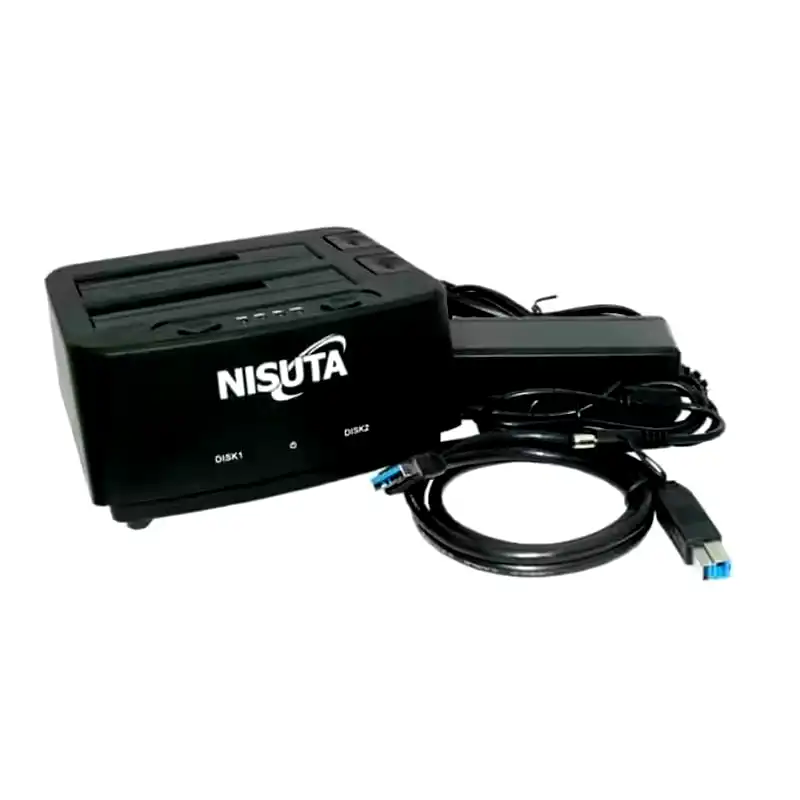 Additional Image 1: Clonador-de-discos-2.5-y-3.5-USB-3.0-docking-Nisuta-2.webp