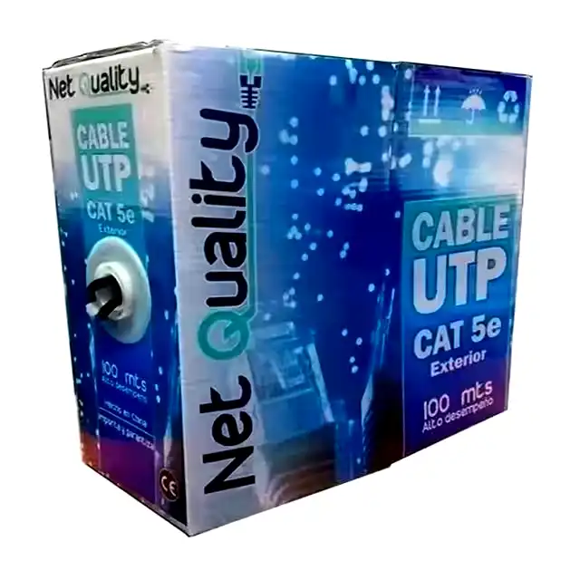 Additional Image 1: Cable-UTP-Cat-5E-Net-Quality-exterior-100mts-negro-2.webp