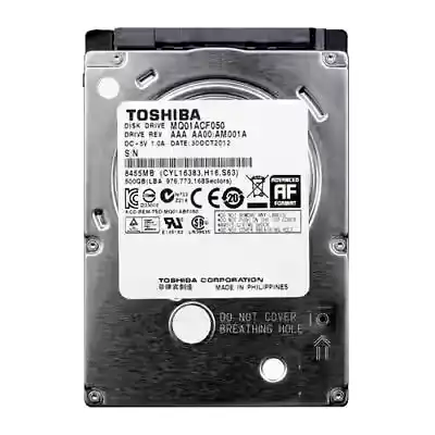 Additional Image 2: Disco-rigido-notebook-Toshiba-500GB-7200RPM-2.5mm-1.webp