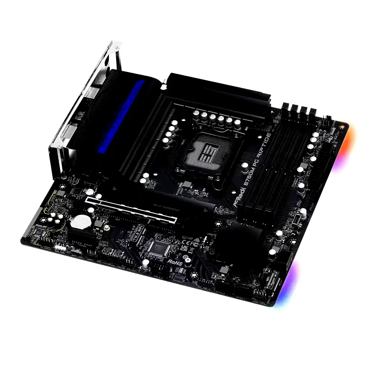 Additional Image 1: Placa-Madre-Asrock-B760M-Phantom-Gaming-Riptide-DDR5-s1700-3.webp