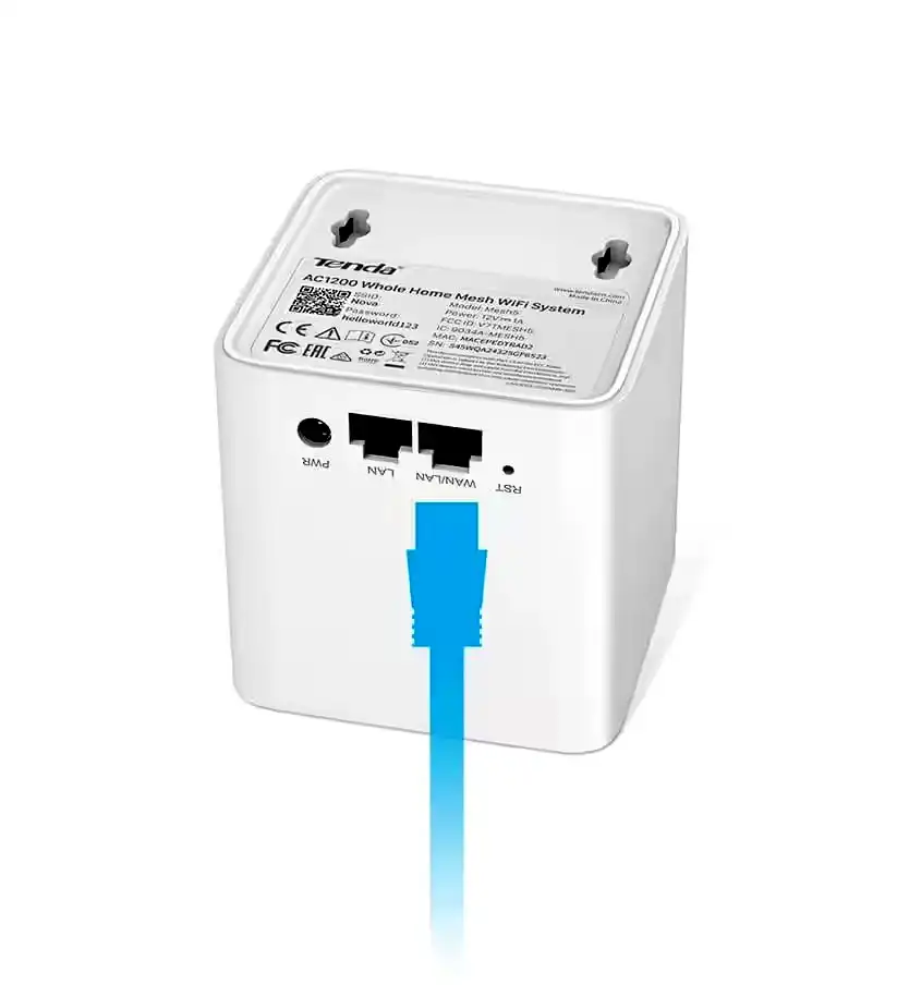 Additional Image 2: Router-Mesh-Tenda-MW5-pack-x2-Wifi-1200AC-doble-banda-2-Antenas-2.webp