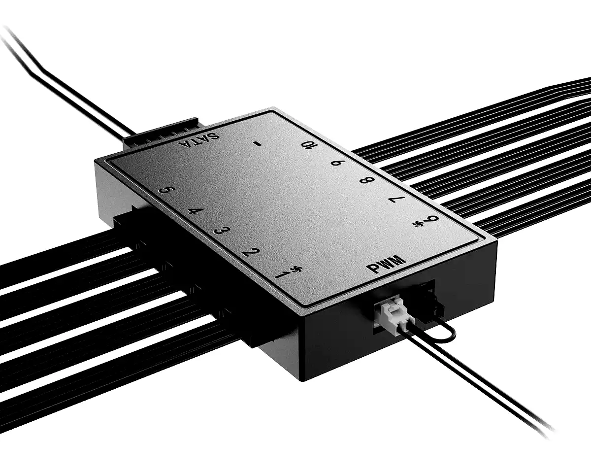 Additional Image 1: Hub-pwm-para-10-coolers-Id-Cooling-sata-a-pwm-2.webp