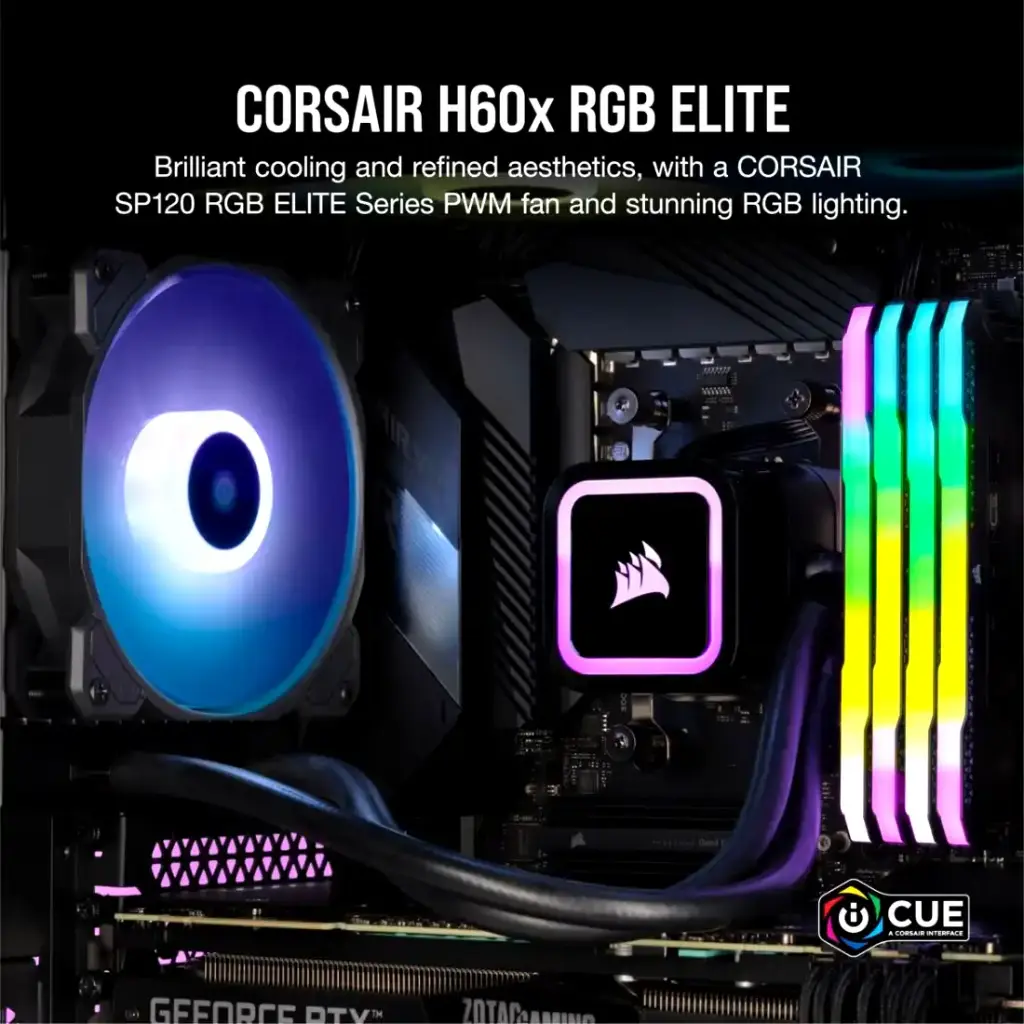 Watercooler Corsair H60x RGB ELITE 120mm Liquid CPU Cooler-2.webp