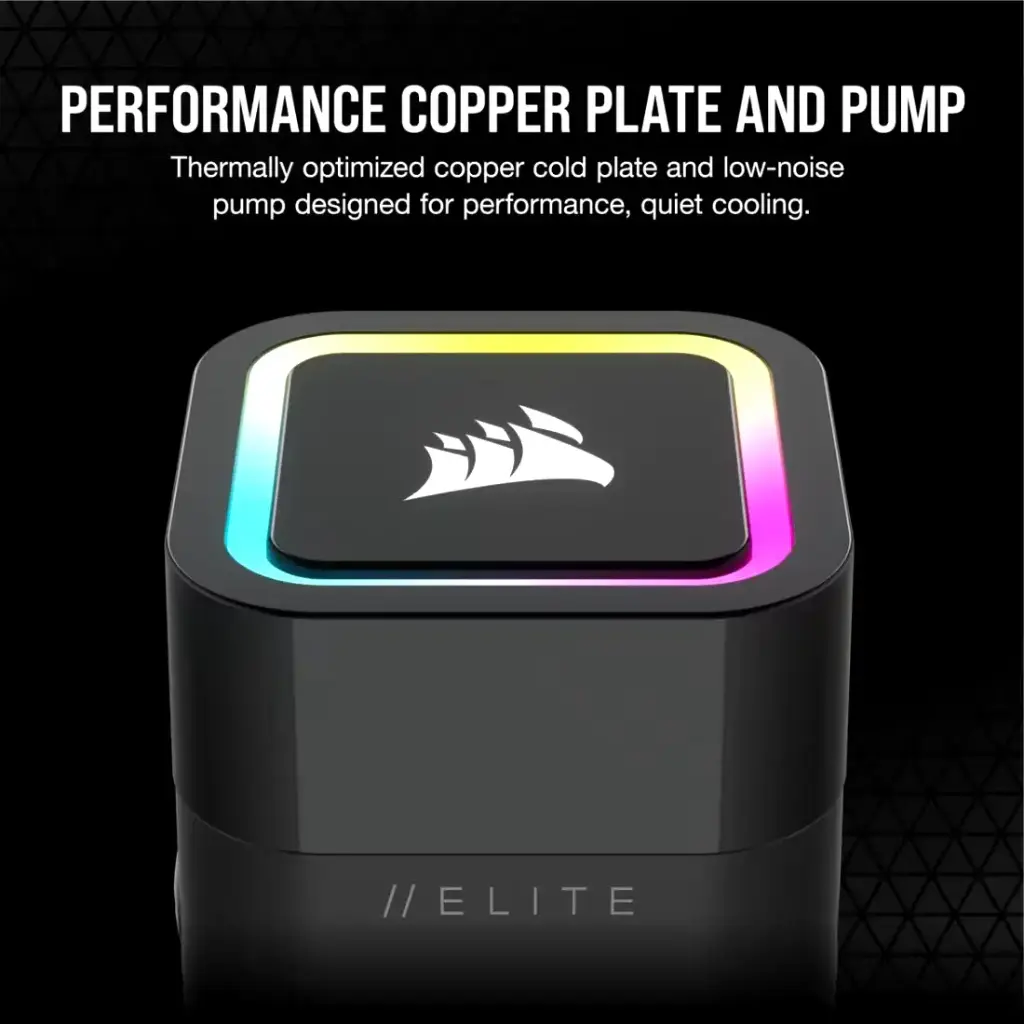 Watercooler Corsair H60x RGB ELITE 120mm Liquid CPU Cooler-5.webp