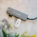 HUB USB tipo c Verbatim 2 USB 3.0 + USB tipo c + HDMI-1.0 + USB tipo c + HDMI-7.webp