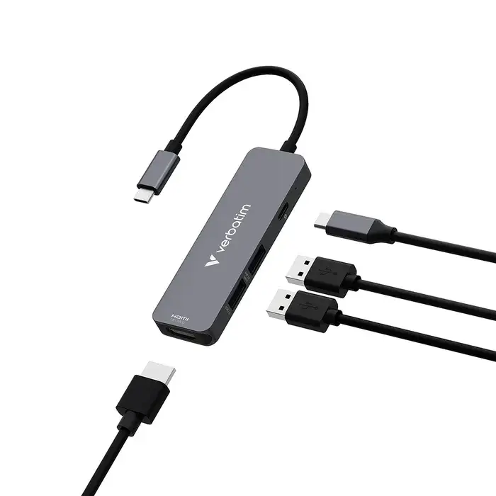 HUB USB tipo c Verbatim 2 USB 3.0 + USB tipo c + HDMI-1.0 + USB tipo c + HDMI-6.webp