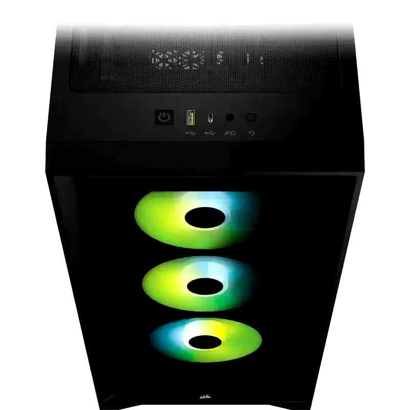 Additional Image 2: Gabinete-Corsair-4000X-ICUE-Negro-Atx-vidrio-templado-3-coolers-argb-4.webp