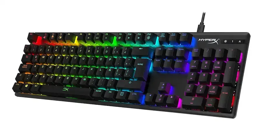 Teclado gamer mecánico Hyperx Alloy Origins RGB Red Switch HX-KB6RDX-LA-4.webp