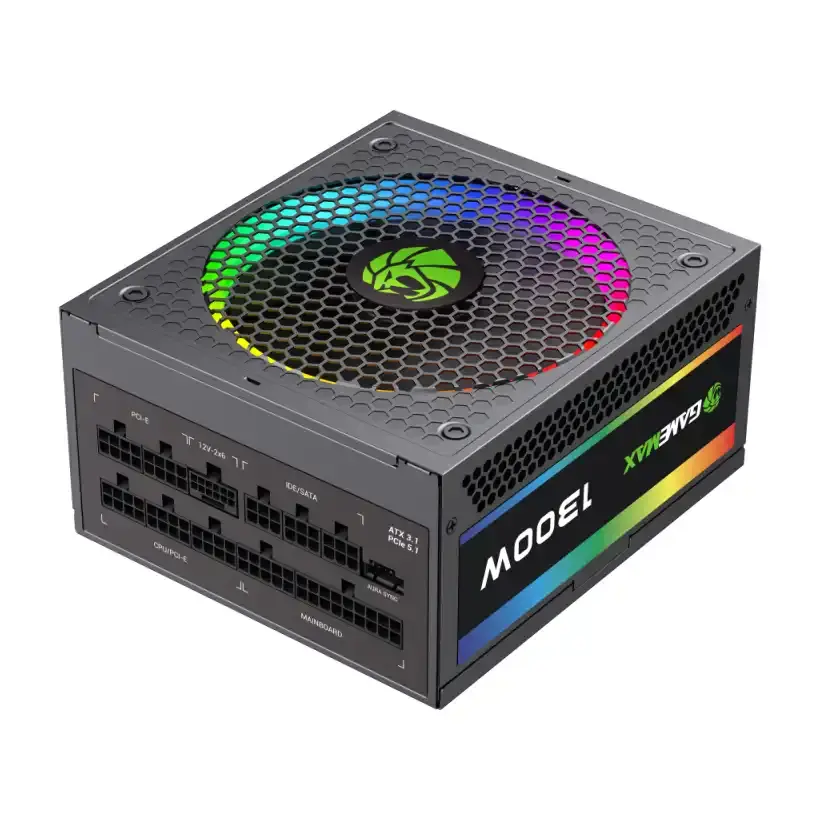 Fuente pc Gamemax RGB Smart 1300W 80 Plus Platinum ATX PCIe 5.1 ATX 3.1-8.webp