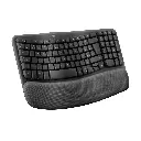 Teclado Inalámbrico Logitech Wave Ergonómico Negro-2.webp