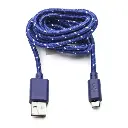 Cable micro usb a usb carga y datos malla tela 1m Int.co-2.webp