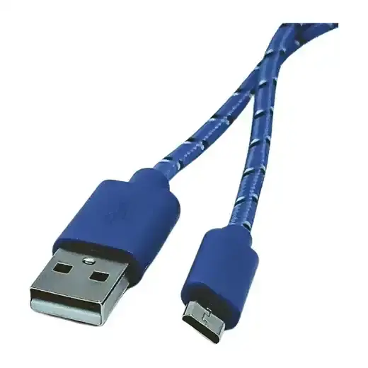 Cable micro usb a usb carga y datos malla tela 1m Int.co-3.webp