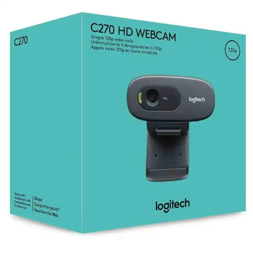 Web Cam Logitech C270 negra-3.webp
