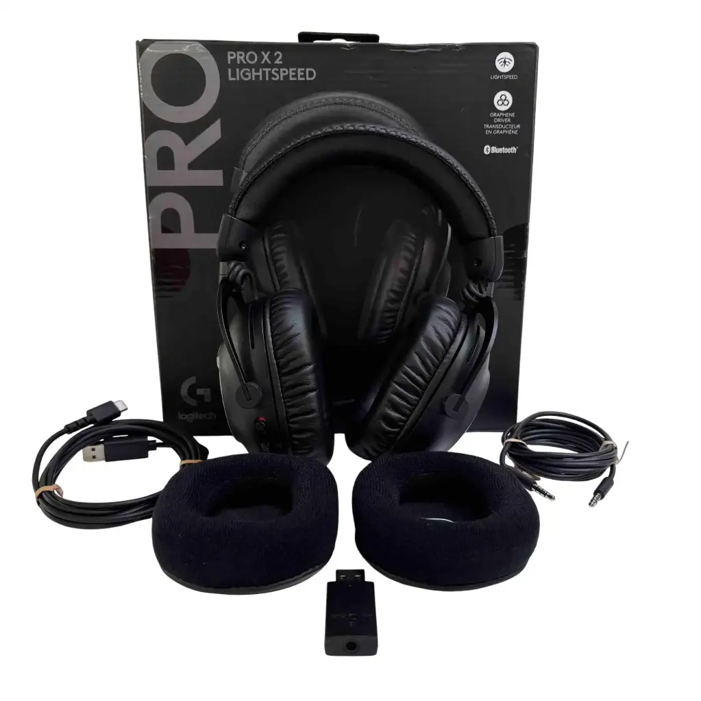 Auricular inalámbrico Logitech Pro X 2 Sonido 7.1 Negro Bluetooth-6.webp