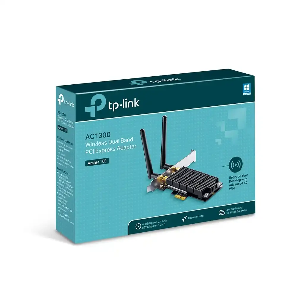 Placa de red Wifi Pci-e Tp-Link Archer T6E doble banda doble antena -2.webp