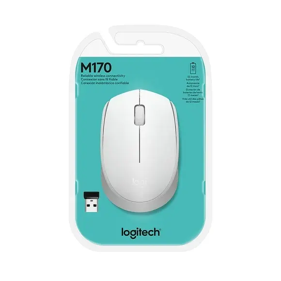 Mouse Inalámbrico Logitech M170 blanco-2.webp