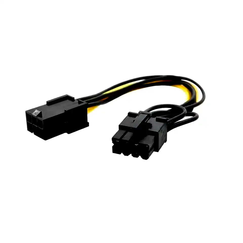 Adaptador pcie 6 pines hembra a pcie 8 pines macho p/placas de video Nisuta 