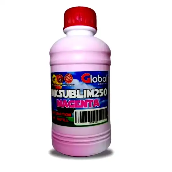 Botella de tinta alternativa sublimación premium Global magenta 250cm3 