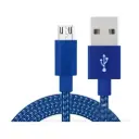 Cable micro usb a usb carga y datos malla tela 1m Int.co 