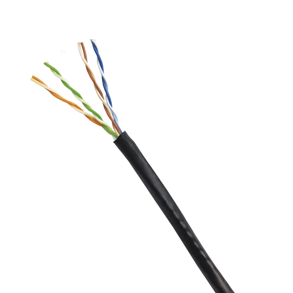 Cable UTP Cat 6 Net Quality exterior negro suelto x m 