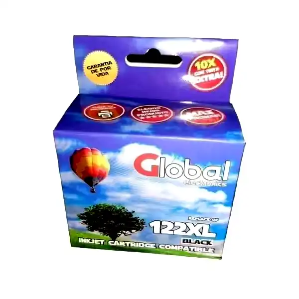 Cartucho alternativo Global HP 122 XL CH563HL Negro 20Mls 