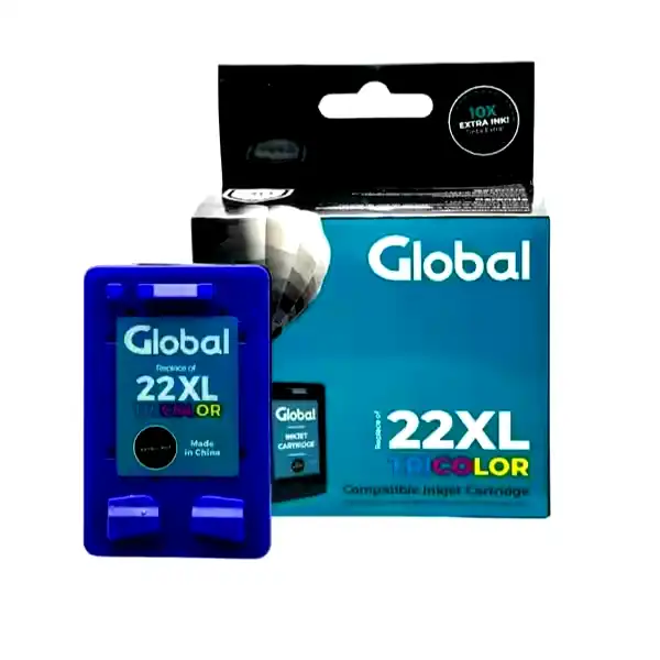 Cartucho alternativo Global HP 22 XL C9352CL negro tri-color 17.3Mls 