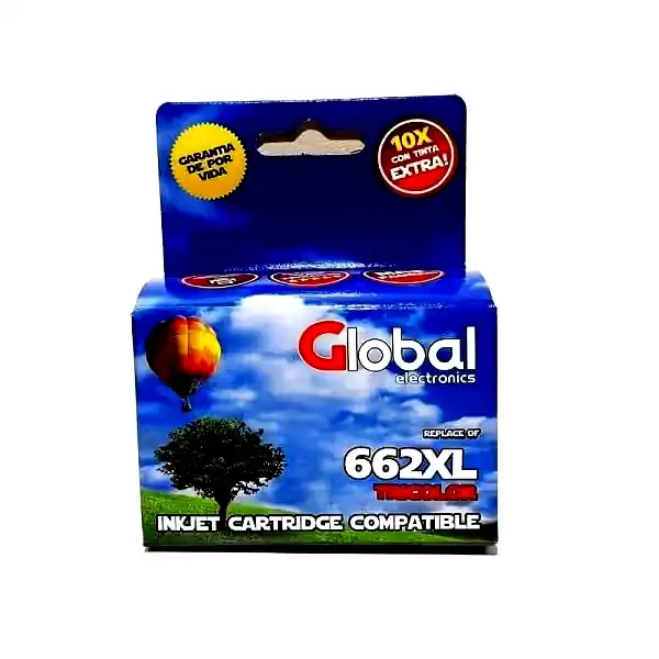 Cartucho alternativo Global HP 662 XL Color 21Mls 
