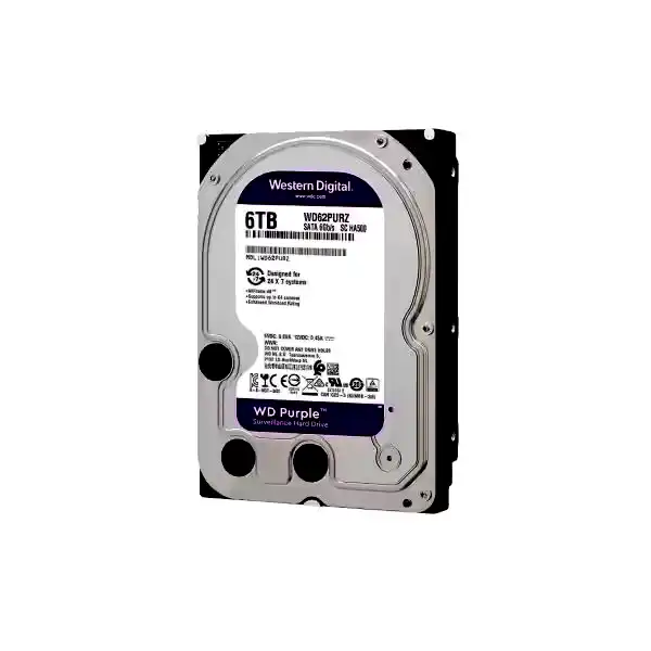 Disco rígido Western Digital Purple 6TB 5400RPM 256mb Videovigilancia 