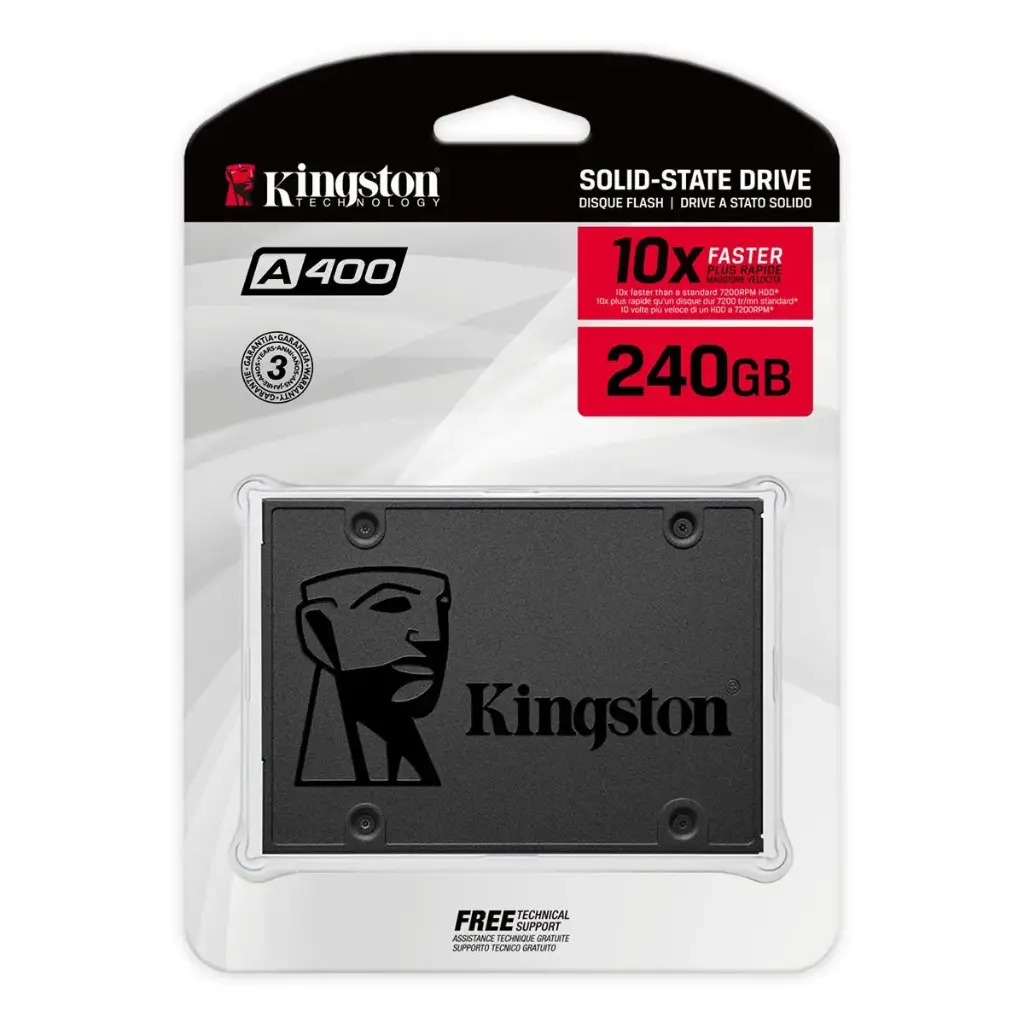 Disco SSD Sata Kingston 240GB A400 500MB/s 