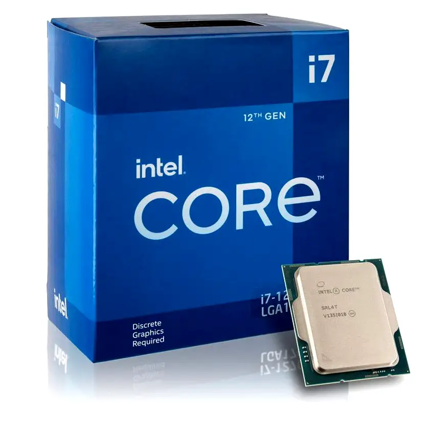 Microprocesador Intel Core i7 12700F 3.6/4.9GHz Turbo 12 Núcleos s1700 s/video 