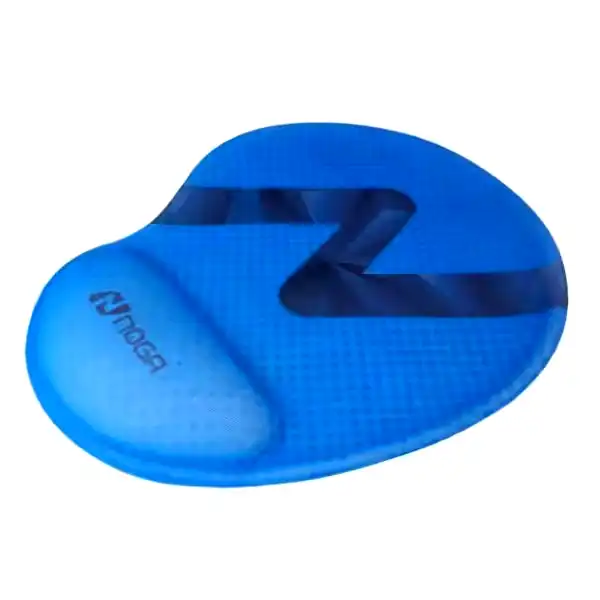 Mouse Pad Noga 225x200mm celeste c/apoya palma antideslizante 