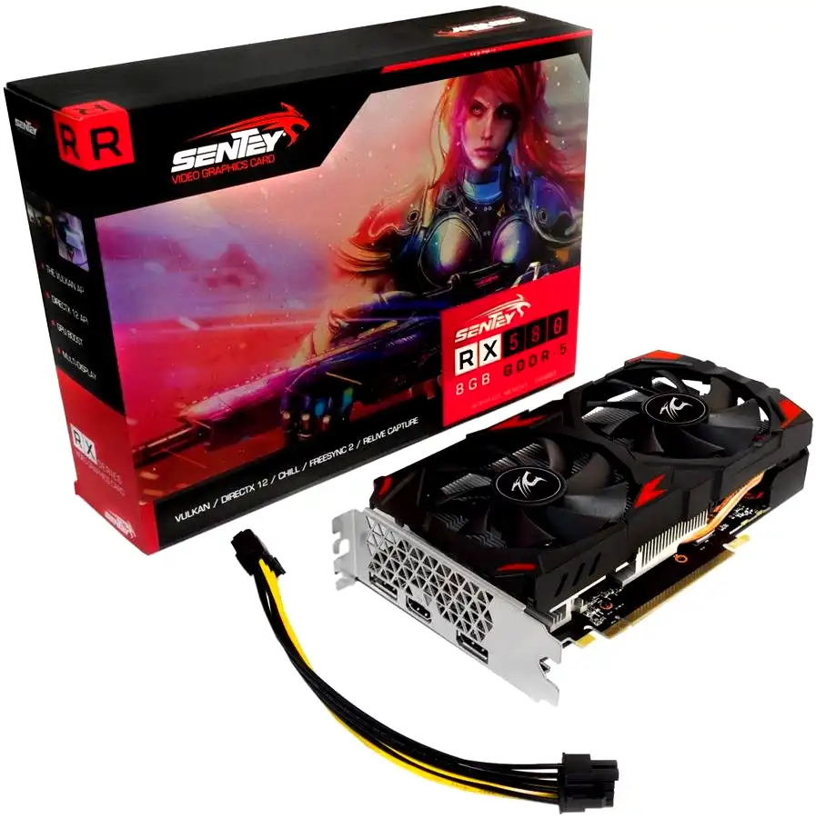 Placa de video Sentey RX 580 8GB GDDR5 256BIT Freesync 