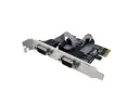 Placa Pci Express 2 puertos serie Nisuta 