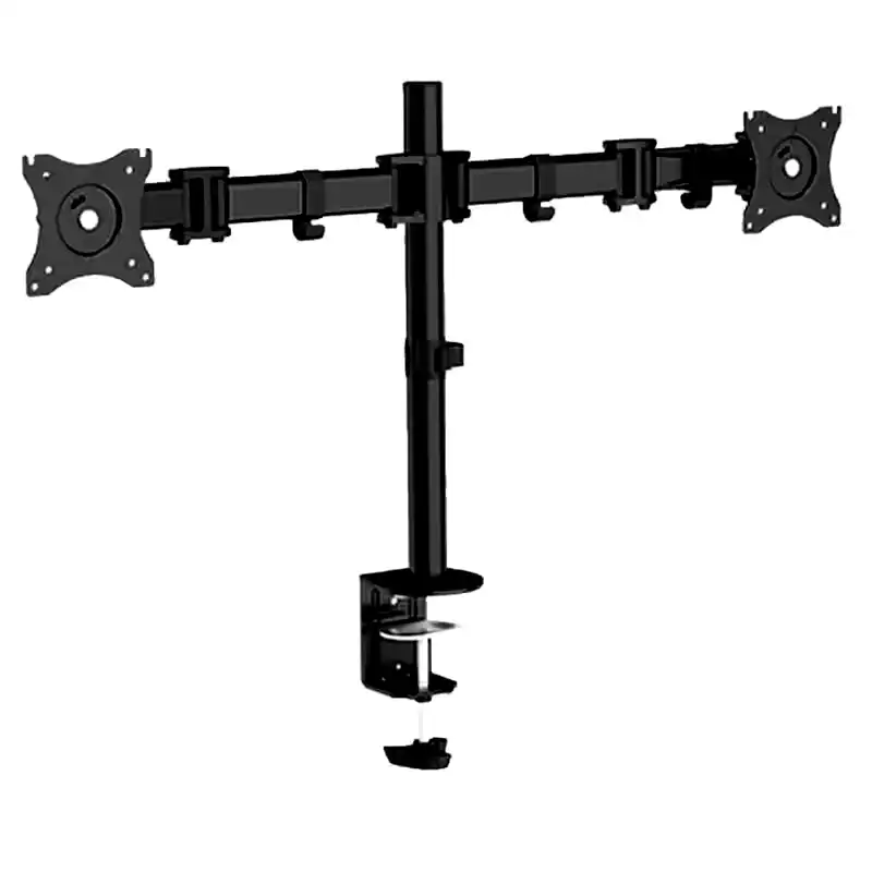 Soporte Intelaid IT-DB91E de escritorio para doble monitor 13'' a 27'' -max 8kg -45° +45° 