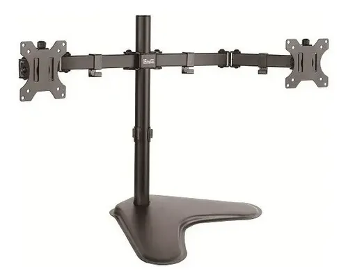 Soporte Klip Xtreme KPM-311 de escritorio doble monitor 13 a 32'' de pie c/brazos 